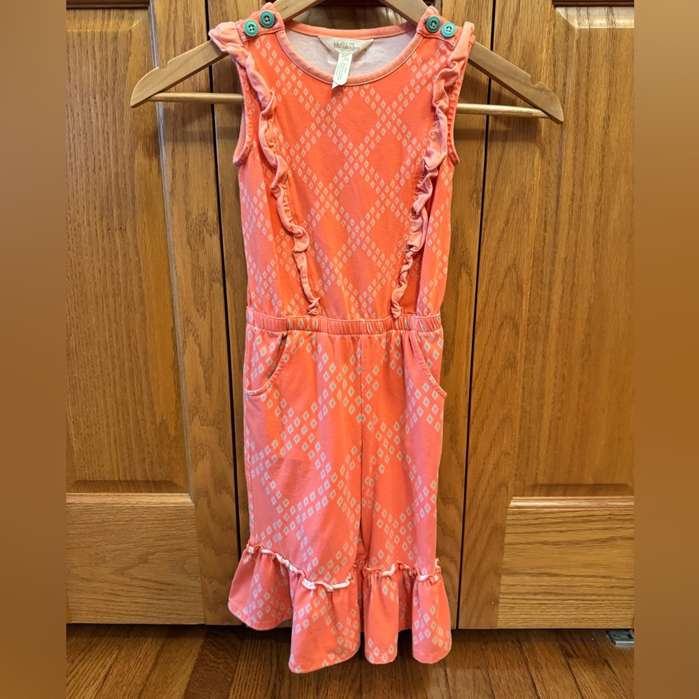 Matilda Jane Peach Ruffle Romper